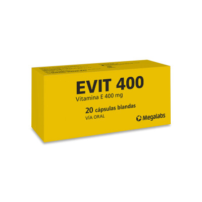 Evit 400 Mg. 20 Caps. Evit 400 Mg. 20 Caps.
