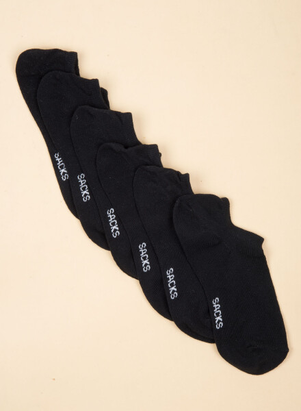 Pack de 3 medias cortas superescotada Negro