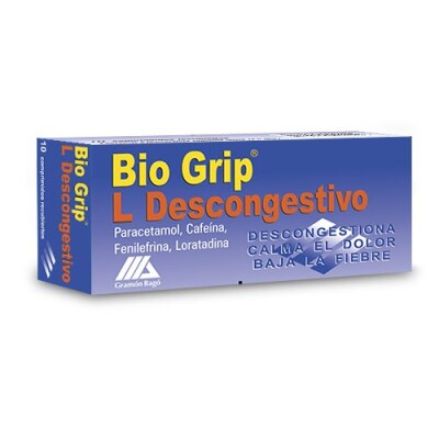 Bio Grip Descongestivo 10 Comp. Bio Grip Descongestivo 10 Comp.