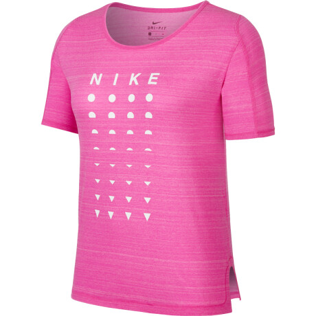 Remera Nike Running Dama Icnclsh Rosa Color Único