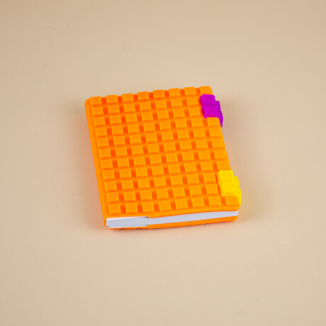 Cuaderno Chico Para Notas Bloques Naranja