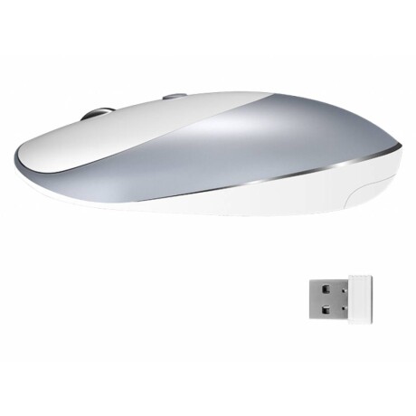 Mouse Inalámbrico Meetion R600 USB Batería Recargable GRIS