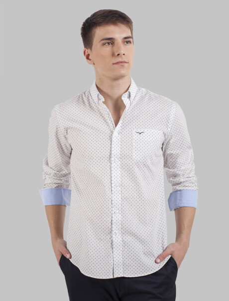 Camisa Pail Slim Design Variante 8/Blanco