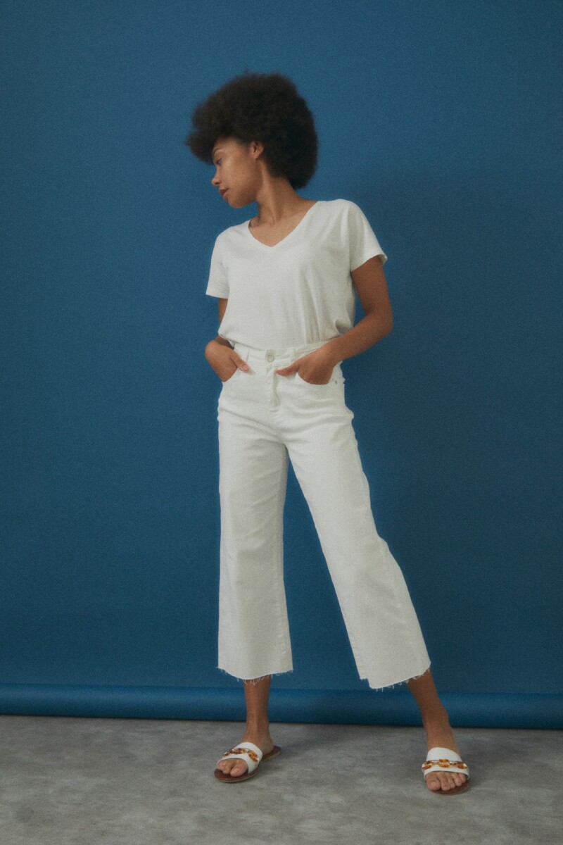 Culotte de jean - blanco 