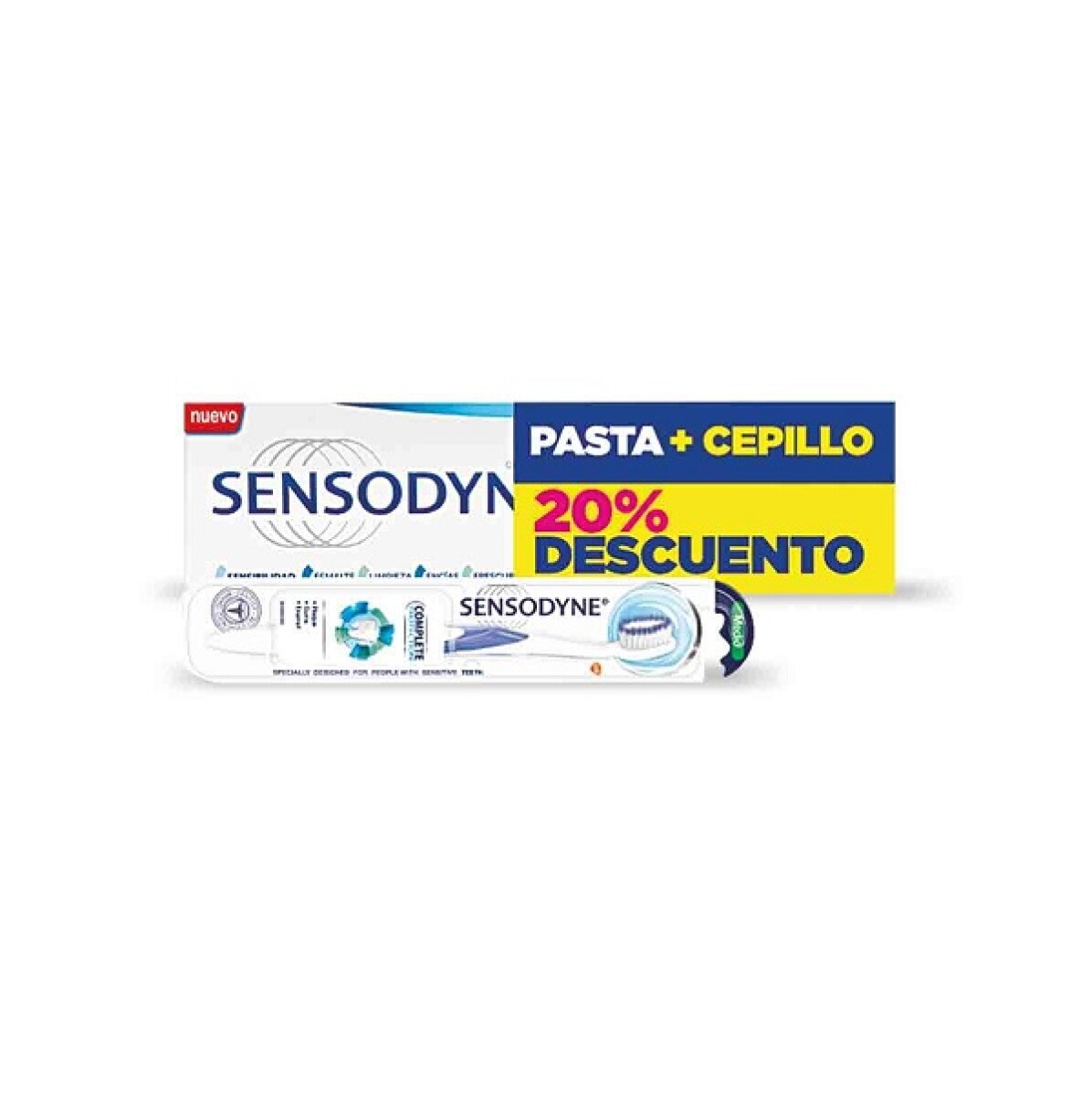 Pasta De Dientes Sensodyne Complete Protection 100 Grs + Cepillo Multicare 