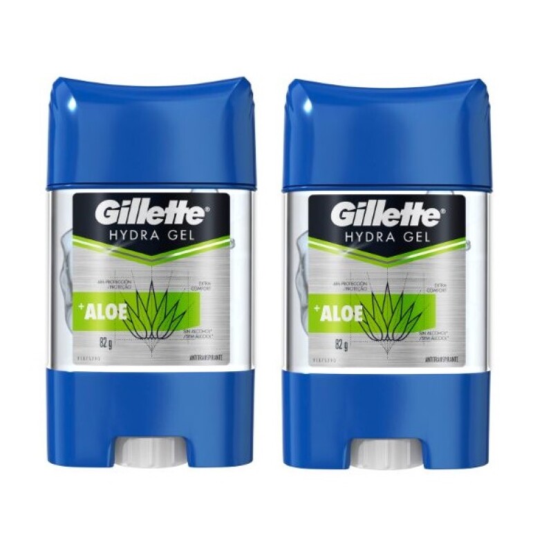 Desodorante Gel Gillette Hydra Gel Aloe 82 Grs. 2 Uds. Desodorante Gel Gillette Hydra Gel Aloe 82 Grs. 2 Uds.