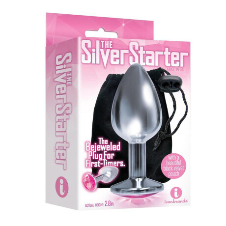 Silver Starter Jeweled Plug Metálico Rosa Silver Starter Jeweled Plug Metálico Rosa