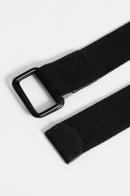 Cinturon regulable canvas negro