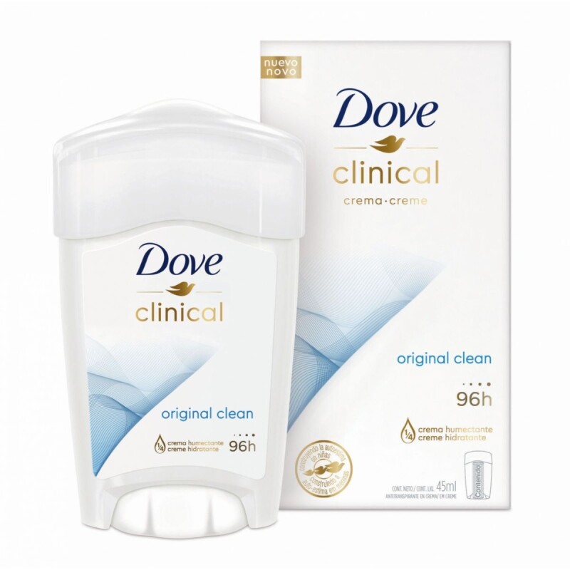 Desodorante en Barra Dove Clinical Original Clean 48 GR Desodorante en Barra Dove Clinical Original Clean 48 GR