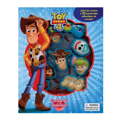 Libro de cuentos Toy Story con 10 personajes adheribles 001