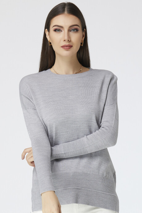 Sweater Alpino Gris Melange Medio