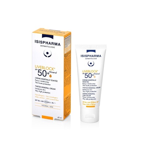 Protector solar Uveblock 50+ Tinted Mineral Cream Protector solar Uveblock 50+ Tinted Mineral Cream