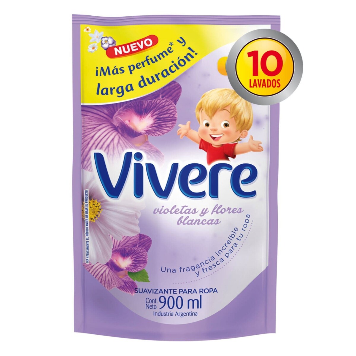 Suavizante Vivere Violetas y Flores - 900 ML 