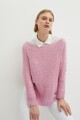Sweater cinta manga dollman rosa