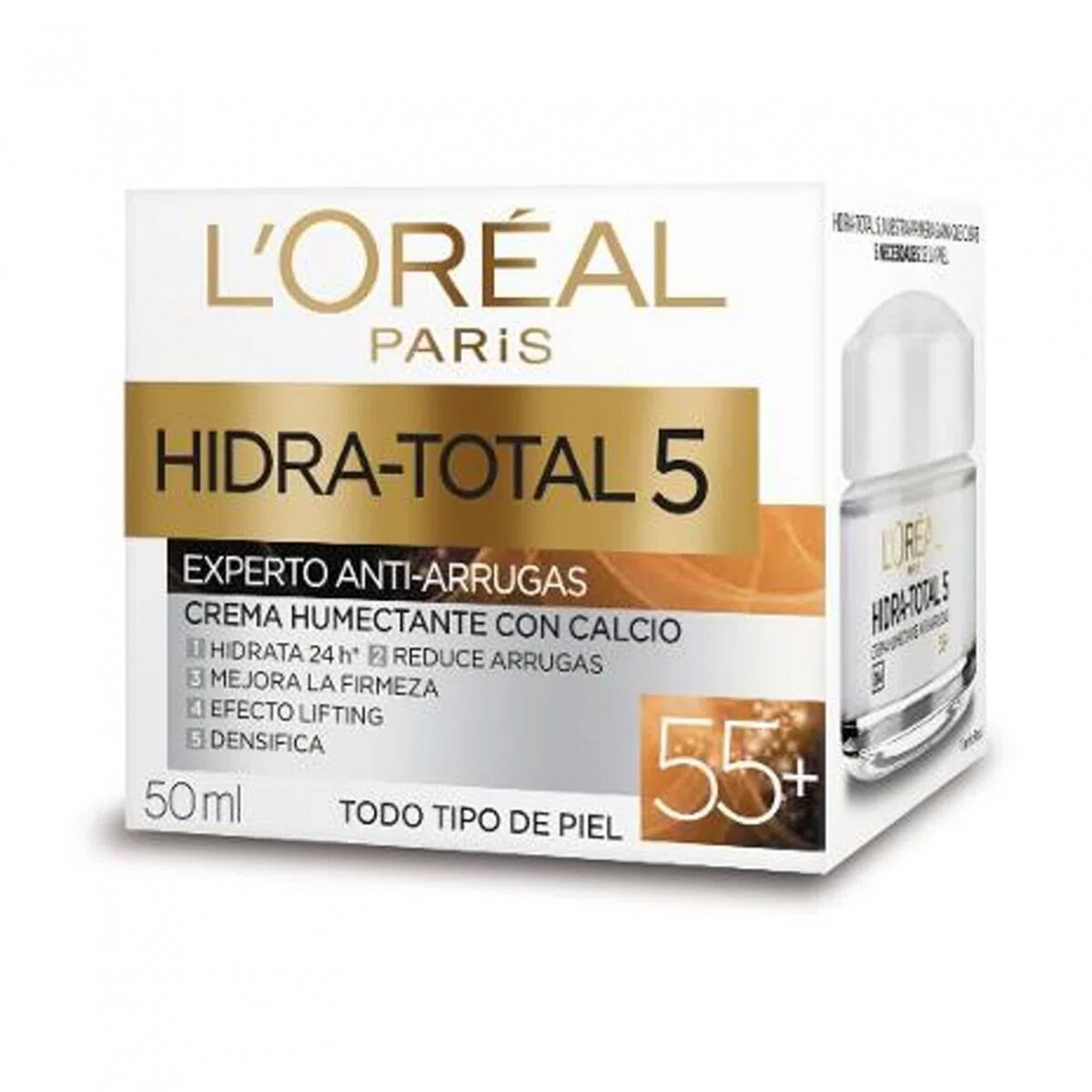 Crema Facial L`Oreal Hidra Total 5 Experto Anti-Arrugas 50ml 
