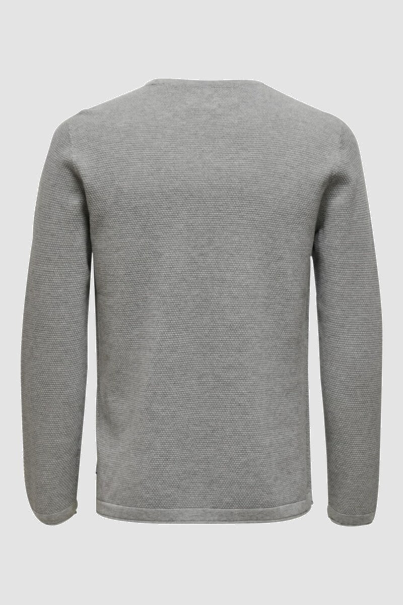 Sweater clasico Medium Grey Melange