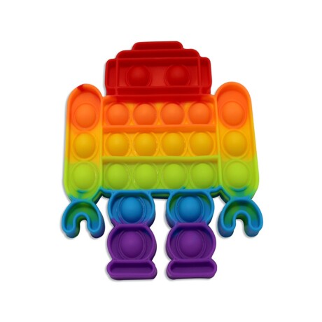 Pop It de Silicona Forma Robot Multicolor 001