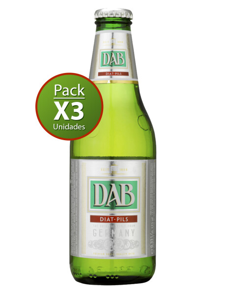 Pack de 3 cervezas DAB Diat Pils de 330cc Pack de 3 cervezas DAB Diat Pils de 330cc