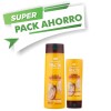 Shampoo Garnier Fructis Liso Coco Pack Ahorro 350ML + AC 200ML