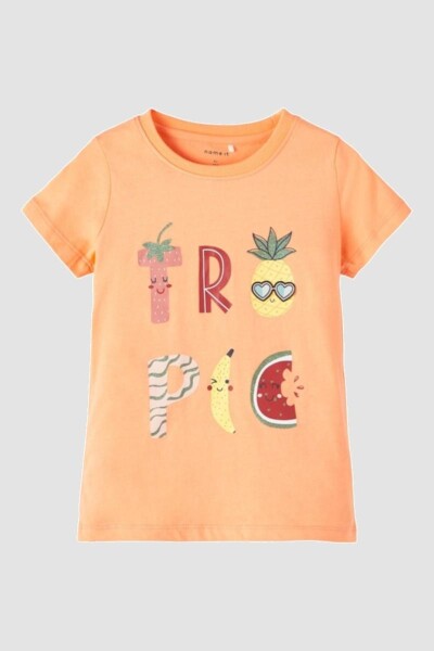 Camiseta Estampada Manga Corta Cantaloupe