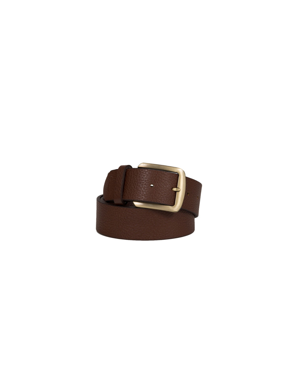 Cinturón cuero - marrón 