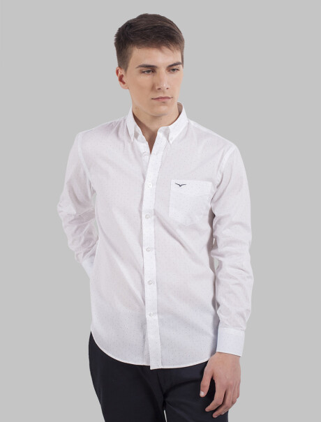 Camisa Pail Slim Design Variante 2/Blanco