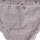 Bombacha colaless de algodón con encaje color gris
