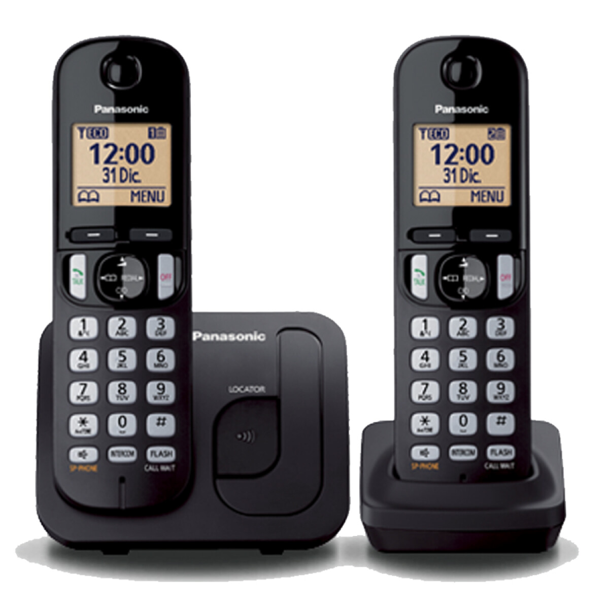 Telefono Inalambrico Panasonic Doble Base y Captor TGC212 - 001 
