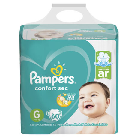 PAÑALES PAMPERS 6X CONFORT SEC FORTE BAG GDE X 60 PAÑALES PAMPERS 6X CONFORT SEC FORTE BAG GDE X 60