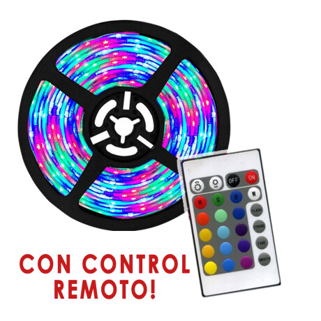 Cinta Luz Led 5 Metros con Control Remoto Rgb 001