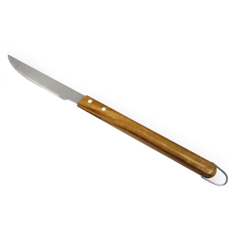 Cuchillo Asado Parrilla 46 cm Inox mango madera 000