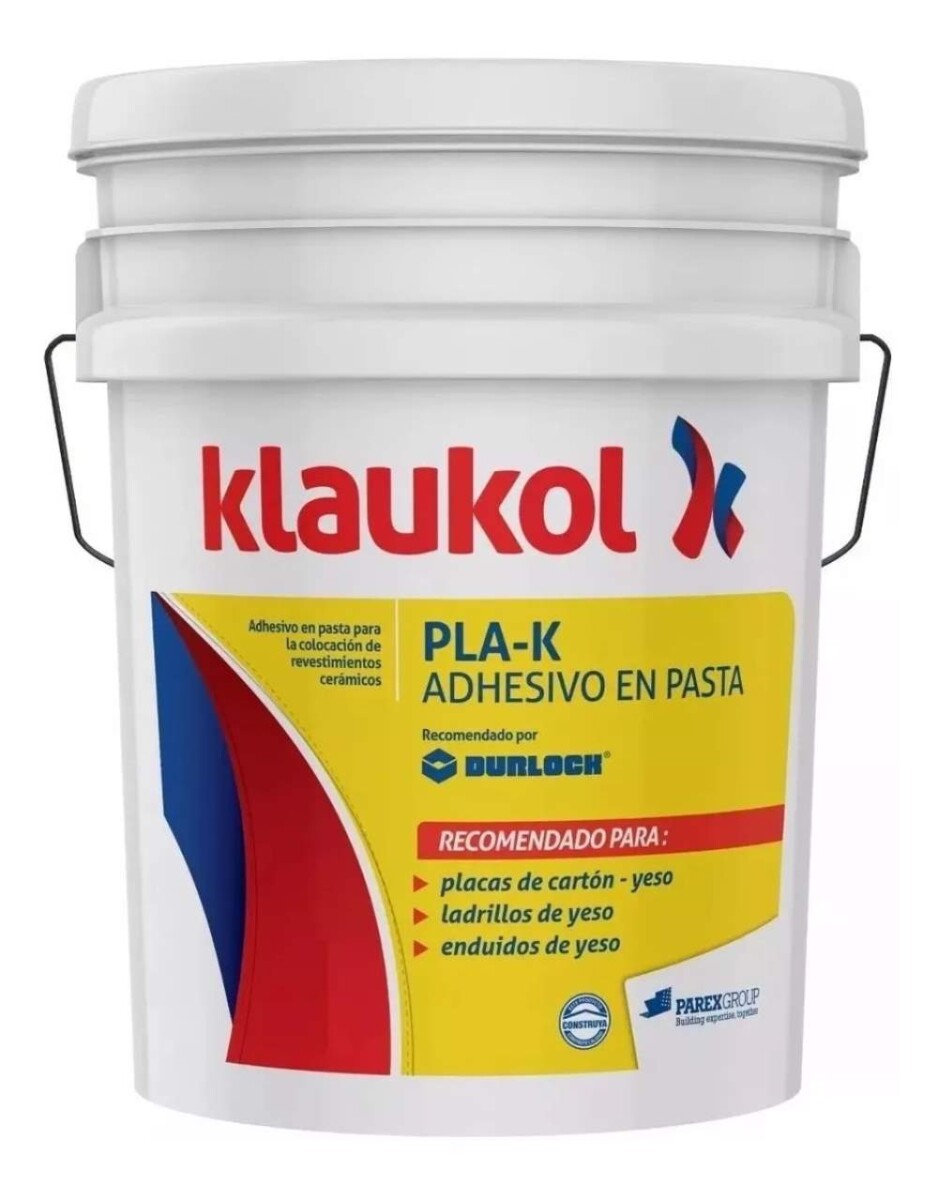 Pegamento Adhesivo Sobre Yeso Klaukol Pla-k 30kg 