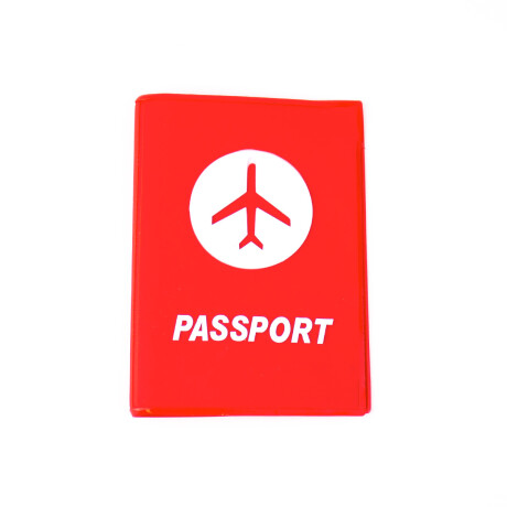 Funda Para Pasaporte Passport Rojo