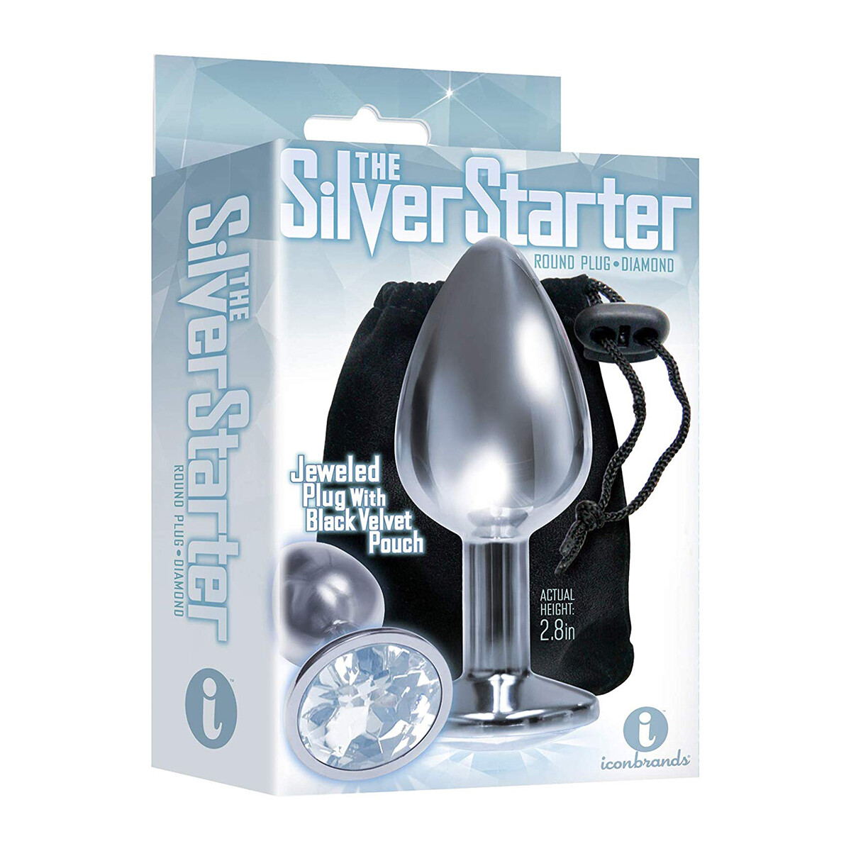Silver Starter Jeweled Plug Metálico 
