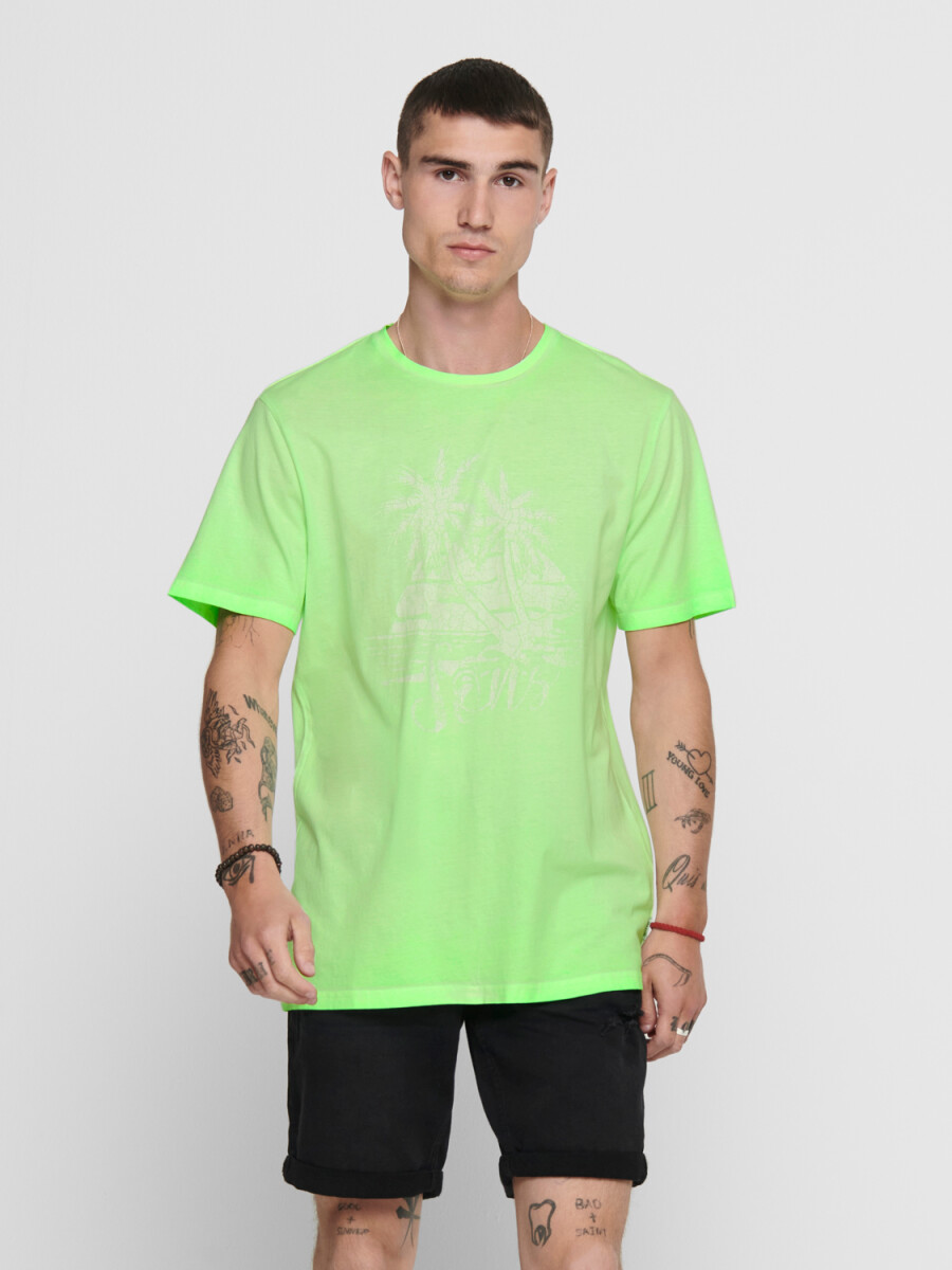 Camiseta Neón - Green Gecko 