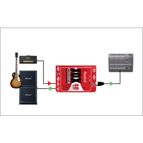Caja Directa Radial Jdx48 Reactor P Amp. Guitarra Caja Directa Radial Jdx48 Reactor P Amp. Guitarra