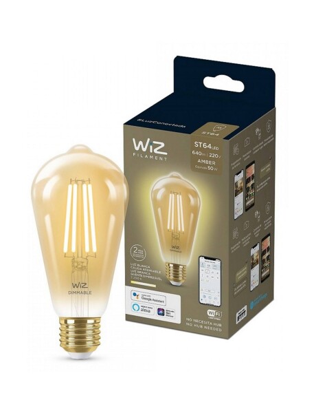 Pack 2 unidades lámparas LED WIZ Wifi Filamento Edison 6.9W E27 Pack 2 unidades lámparas LED WIZ Wifi Filamento Edison 6.9W E27