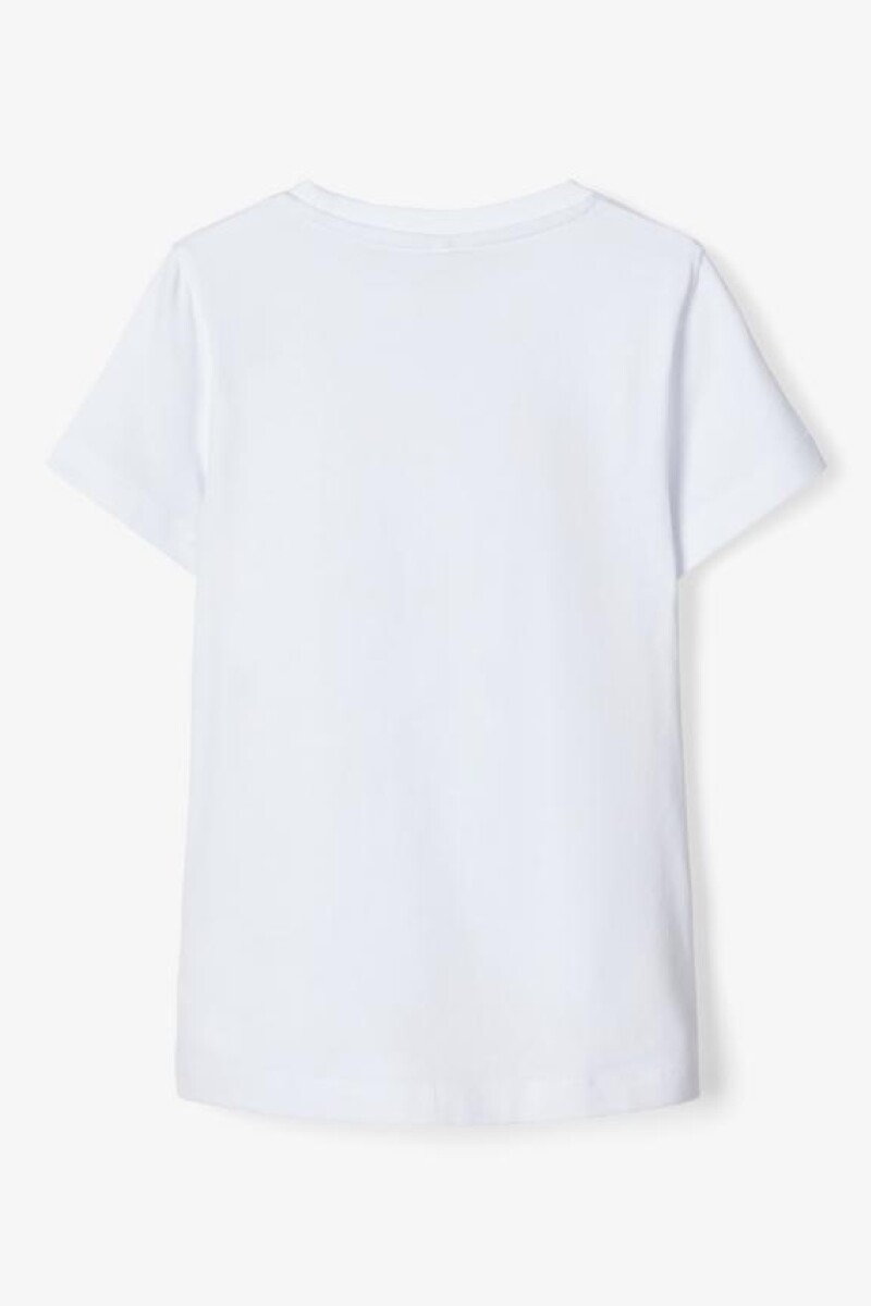 Camiseta estampada manga corta Bright White