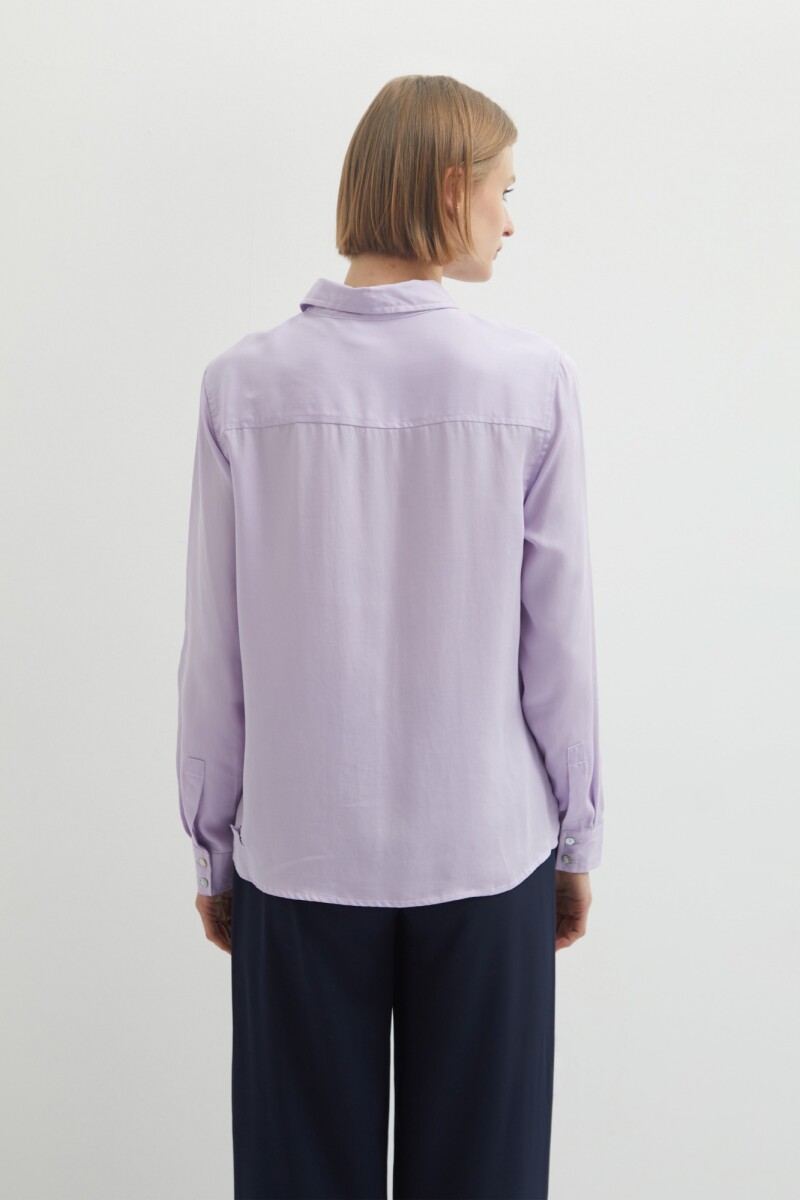 Camisa de lyocell lila