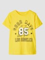 Camiseta estampada manga corta Empire Yellow