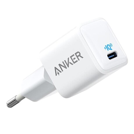 Cargador anker powerport iii nano charge fast 20w usb-c White