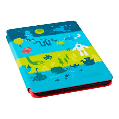 Amazon - E-reader Kindle Kids - 6" TÁCTIL.167PPP. 8GB. Wifi. Estuche Protector Space Station. 001