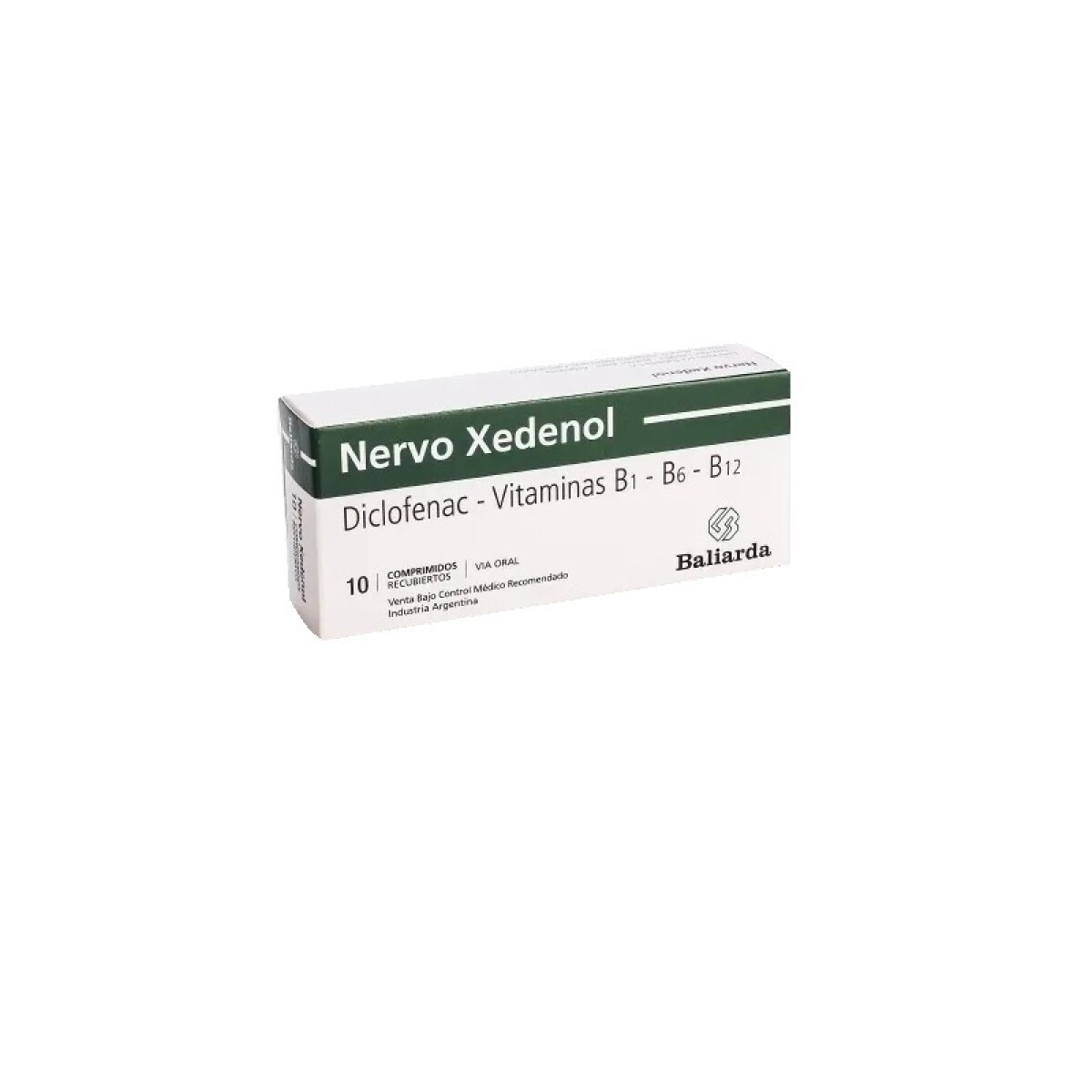 Nervo Xedenol 50 Mg. 10 Comp. 
