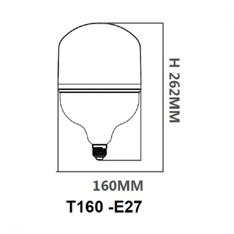 Lampara LED Alta potencia 55W E27 Lampara LED Alta potencia 55W E27