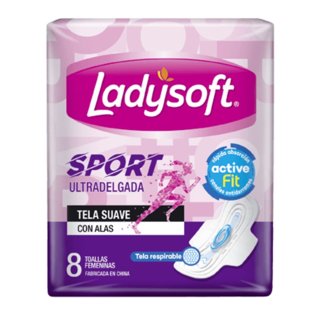 Toalla Femenina Ladysoft Sport X8 