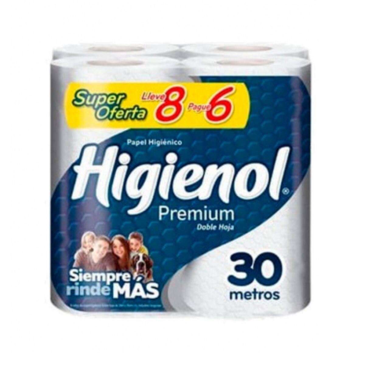 Papel Higiénico Higienol Premium - 30 MT 8X6 