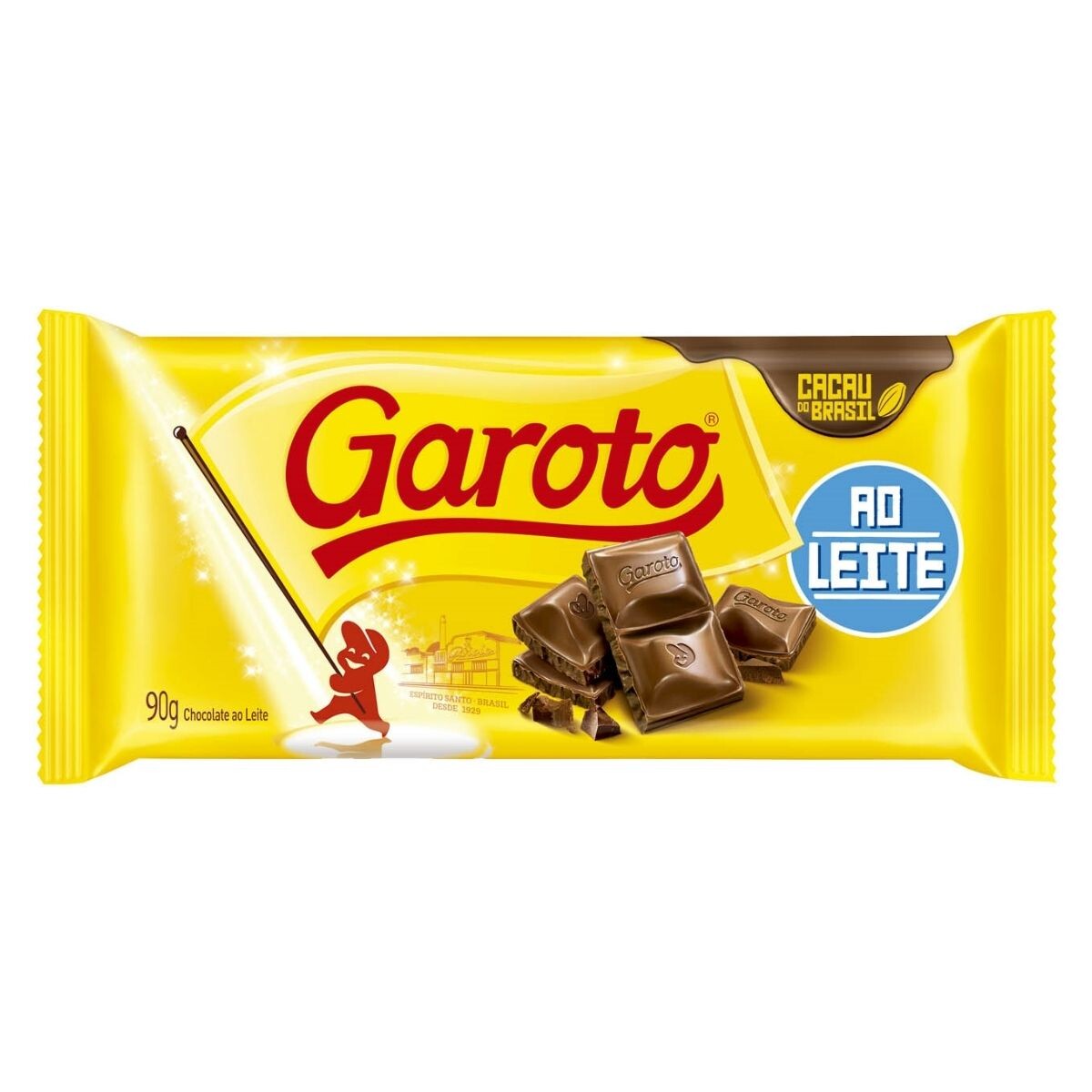 Chocolate Garoto Tabletas Jumbo - Leche 90 GR 