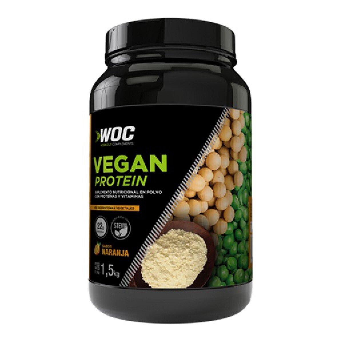Vegan Protein Woc Naranja 1,5 Kgs. 