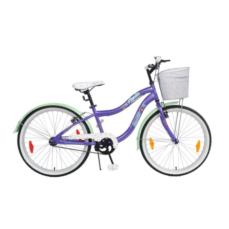 Bicicleta Baccio R.24 Niña Mystic Violeta/verde