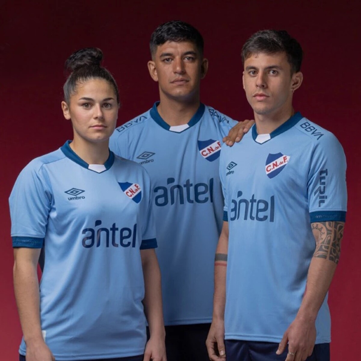 Camisetas Umbro Futbol Hombre Nacional Away 3 Celeste c/sponsors - Color Único 